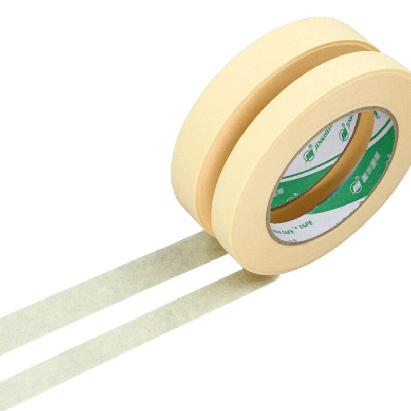 Car Sticker Yellow Masking Tape Adhesive Automotive Refinish Masking DIY Painting Paper Painter Decor Craft General Purpose