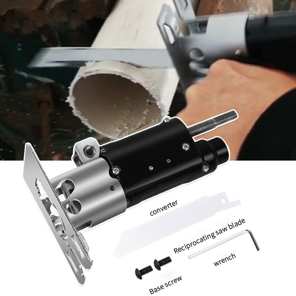 FGHGFReciprocating adaptateur de fixation de scie changer en ensemble de perceuse électrique pour bois ménage métal outil électrique coupe du bois
