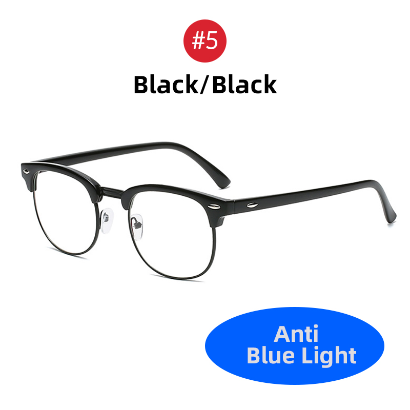 Gafas clásicas con montura transparente para hombre y mujer, lentes de bloqueo de luz azul sin montura, cuadradas, antirayos azules, para ordenador y videojuegos, 2025: Oro