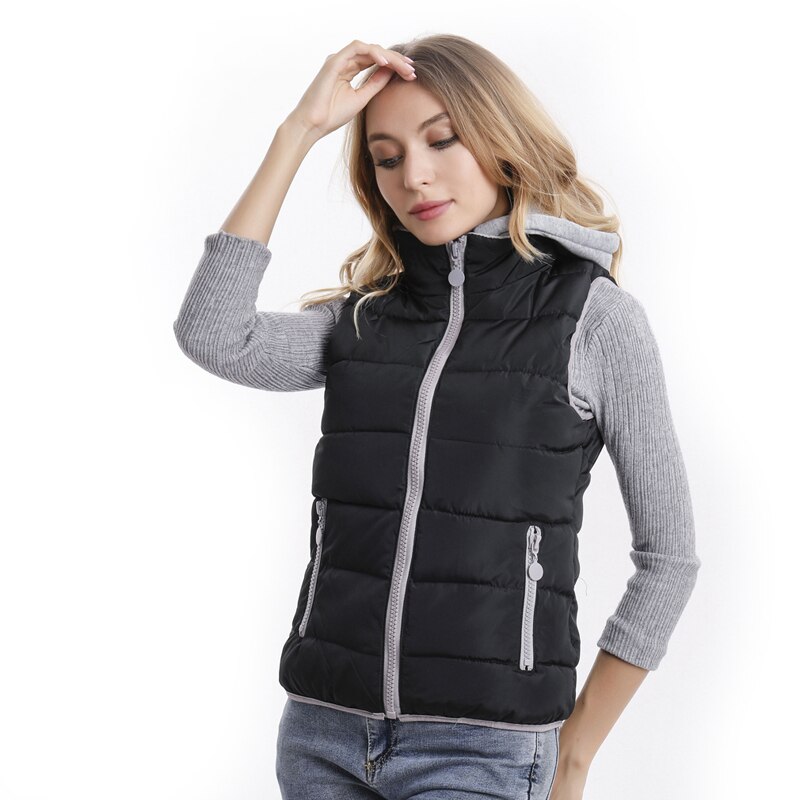 Dames winddicht warm vest dames slim vest dames mouwloos winterjack ultralicht wit vest