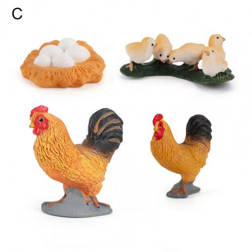 Kip Eend Gans Zwaan Groei Cyclus Simulatie Gevogelte Speelgoed Thuis Bureau Ornament Home Desk Ornament Simulatie Gevogelte Speelgoed: C