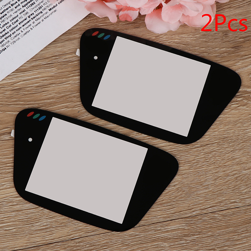 Lentille de protection en verre de remplacement en 2 pièces auto-adhésif pour Sega Game Gear