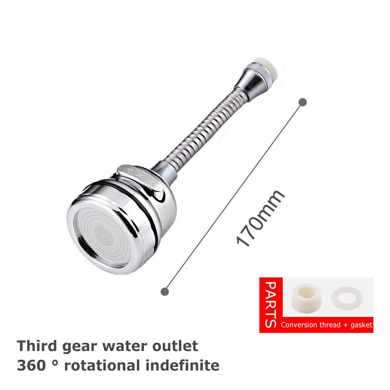 Universal Filter Tap Universal Splash Filter Faucet Sprayer Diffuser Water Splash Three-Speed Adjustable Extend Kitchen Bubbler: T4