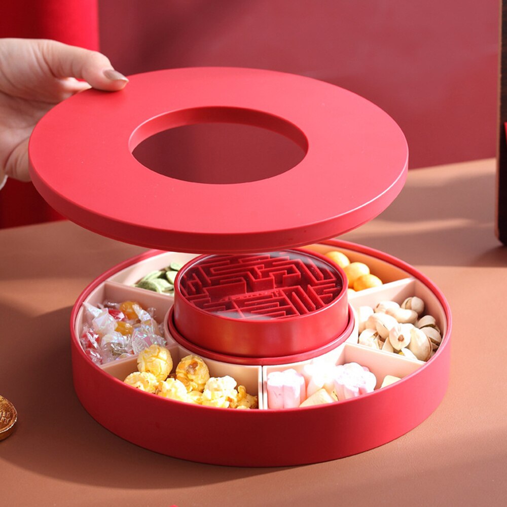 1pc Snack Storage Case Fruit Snack Candy Container Dessert Storage Tray