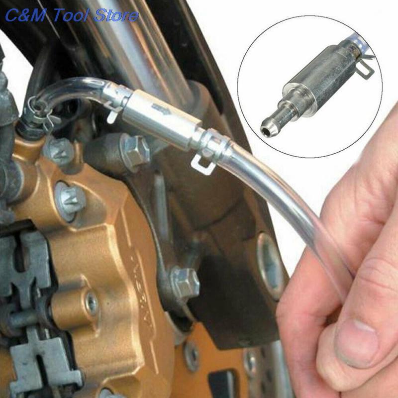 Aluminium Rubber Clutch Brake Bleeder Hose One Way Valve Tube Bleeding Tool Kit Motorcycle Car Accessories Universal