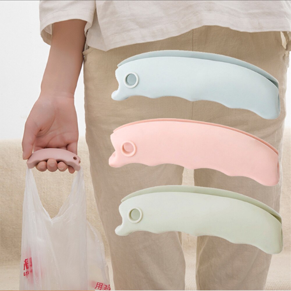 Convenient One Trip Grip Shopping Grocery Bag Grips Holder Handle Carrier Tool D Shape For Shopping Lock Labor Save Tool