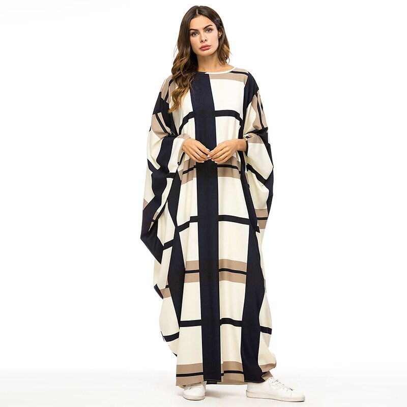 Moyen-orient musulmane manches chauve-souris robe ample islamique turquie arabe vêtements dubaï Morrocan