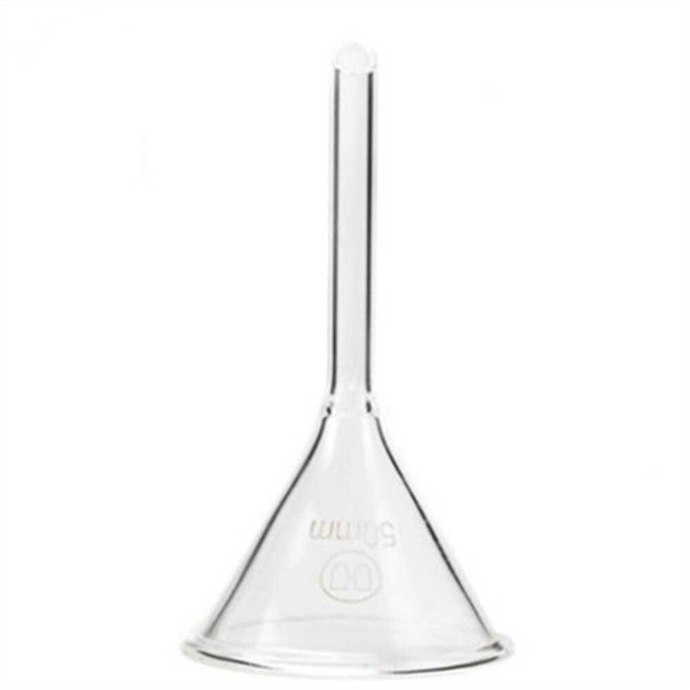40-150mmMiniature Lab Glass Funnel Borosilicate Glassware Triangle Funnel