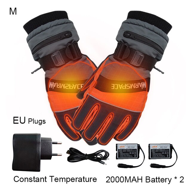 Elektrische Verwarmde Handschoenen Usb Handwarmer Opladen Verwarming Vinger Verwarming Veiligheid Constante Temperatuur Skiën Fietsen Warme Handschoenen: M EU Plugs