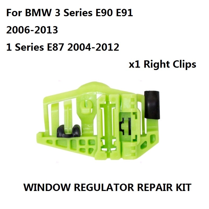 Vinduesregulator reparationssæt 4/5 -  døre højre bagdør til bmw 3 series  e90 e91 2006 / 1 series  e87 2004 clips