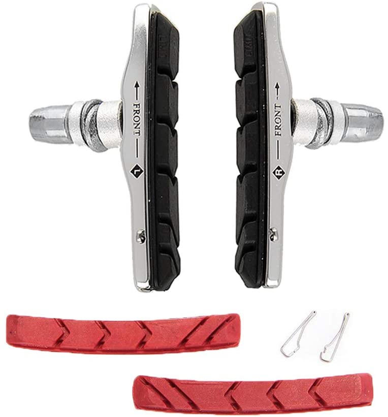 Bike V Brake pad Aluminum Mountain Bicycle 2pcs rubber sheet Replaceable brake pads V-Brake Shoes Blocks device