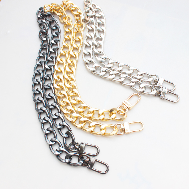 Metal Purse Chain Strap Vervanging Solid Chain Handtas Schoudertas 13.55Mm Breed Diy Ketting Accessoires Goud/Zilver/gun Zwart