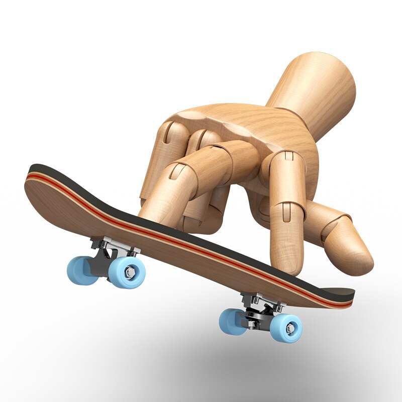 1 Set Holz Griffbrett Skateboard Kinder Deck Sport Spiel Ahorn Neuheit Finger Spielzeug für Erwachsene Kinder 6 Farben Neue