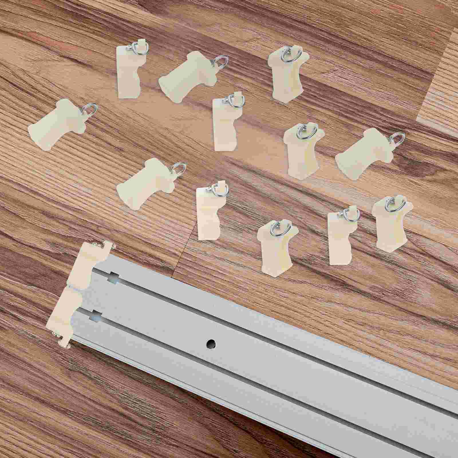 20PCS Windows Slide Rail Plastic Slide Rail Durable Curtain Track