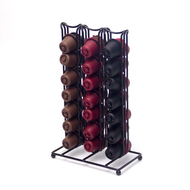 Porte-Capsules Café 42 Capsules Nespresso - Distributeur Support Organisateur Chromé Stable