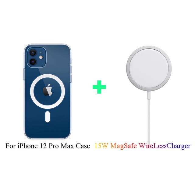 Magnetische 15W Drahtlose Ladegerät Für iPhone 12 Pro Max Mini Für Magsafe Schnelle Lade Schnell PD 20W UNS UK EU Stecker Drahtlose Ladegerät: 12 Pro Max charger