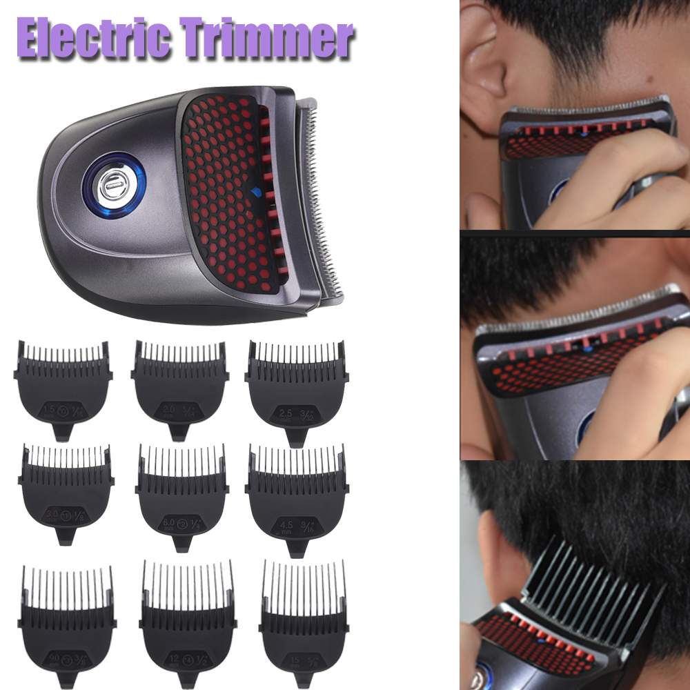 Rechargeable Cordless Electric Hair Cutter Trimmer Shortcut man Pro Self-Haircut Kit Beard Shaver Hair Clippers With 9 Comb