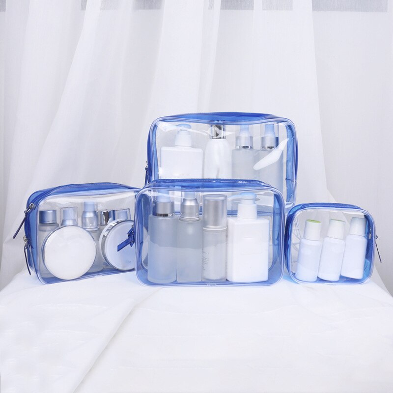 Reizen Pvc Cosmetische Zak Vrouwen Make-Up Tassen Toiletartikelen Organizer Waterdichte Opslag Neceser Clear Badkamer Waszak