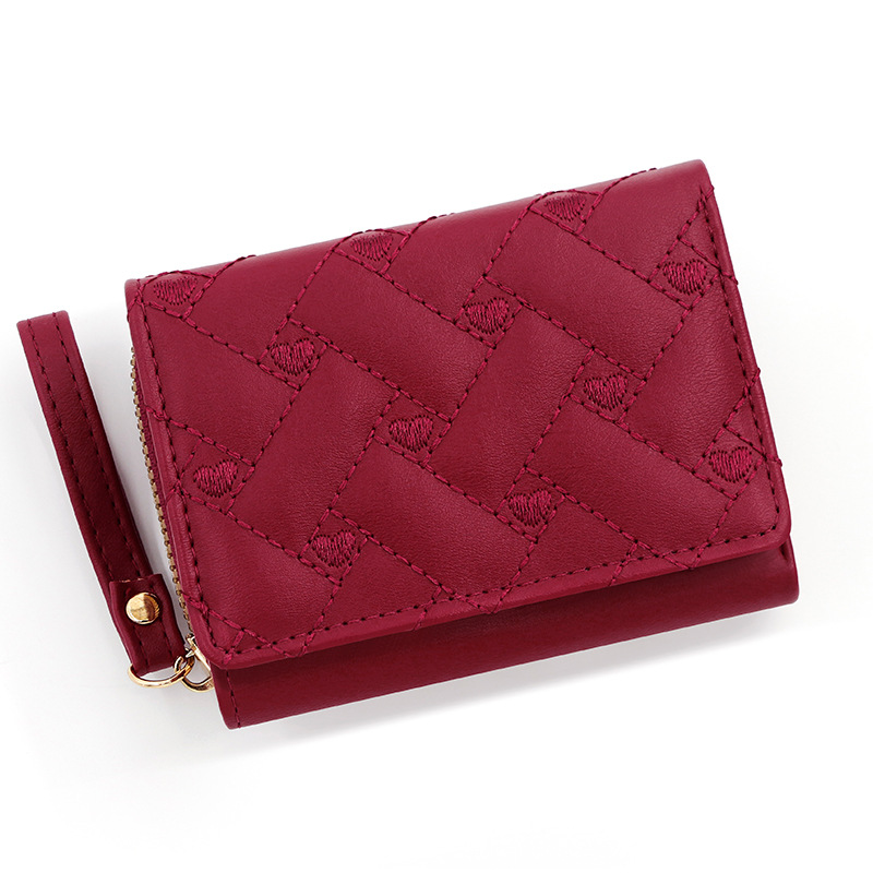Portfele dla kobiet Kawaii Cute Wallet Luxury Designer Lady Wallet Pink Purse Womens Wallet Small Women Leather Wallet Coin Purse: Black