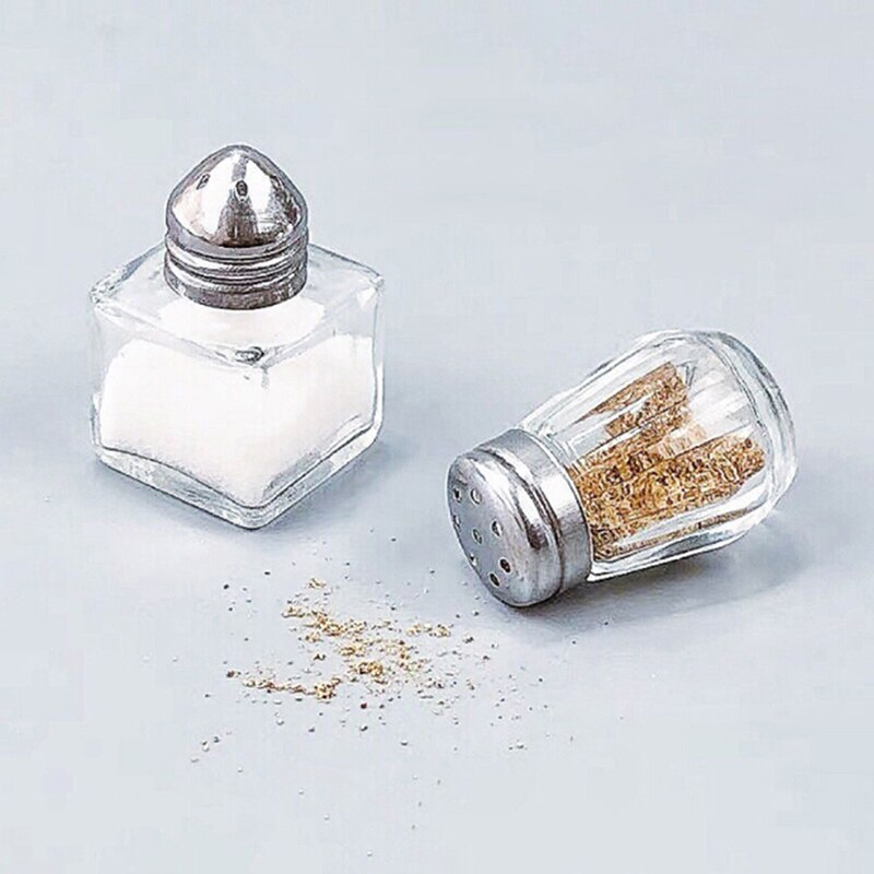 2pcs/set Doll House Miniature 1:12 Accessories glass seasoning bottle Jar Set DIY