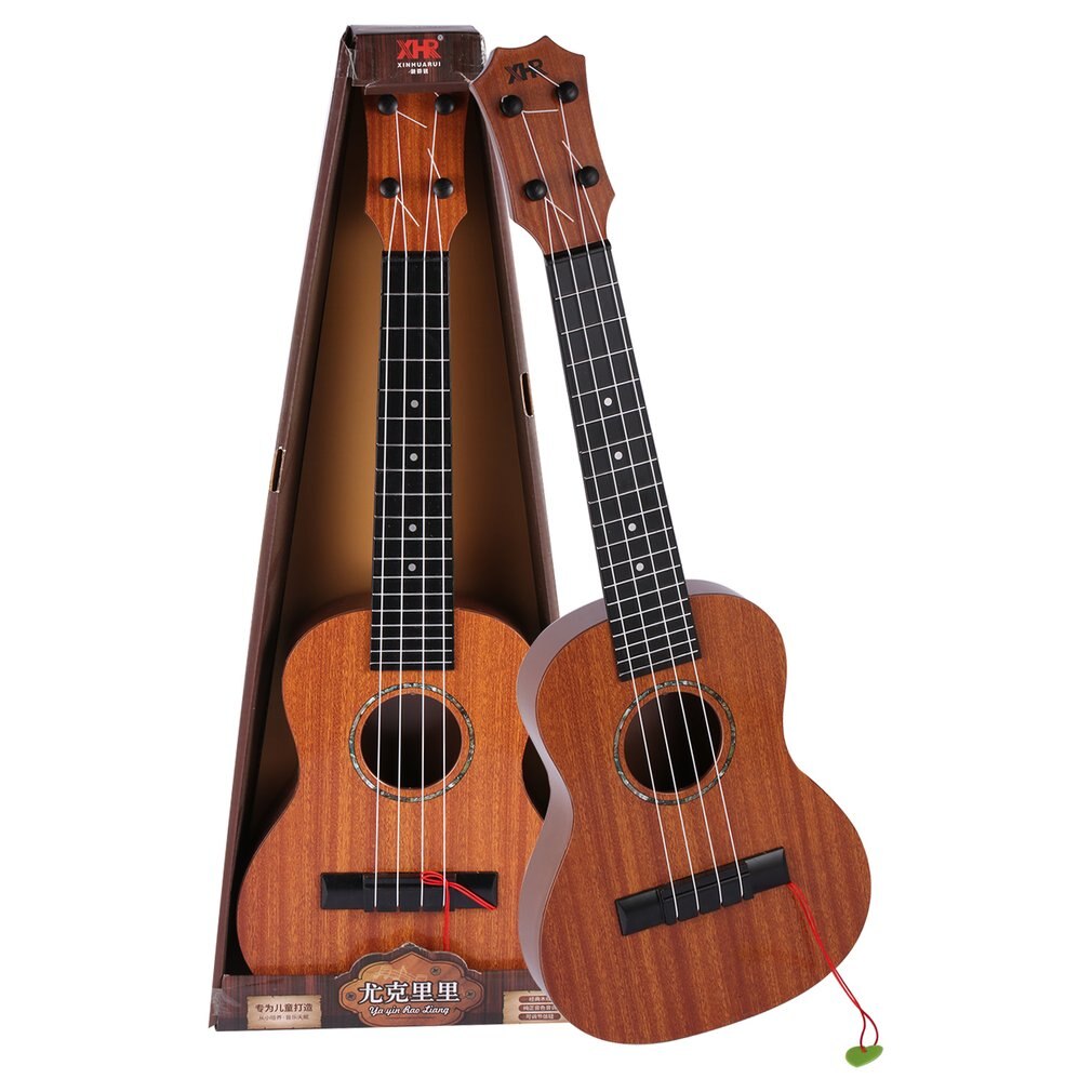Ukulele 21 Inch Simulation Wood Grain 4 Strings Uke Bass Stringed Musical Instrument Musical Instruments