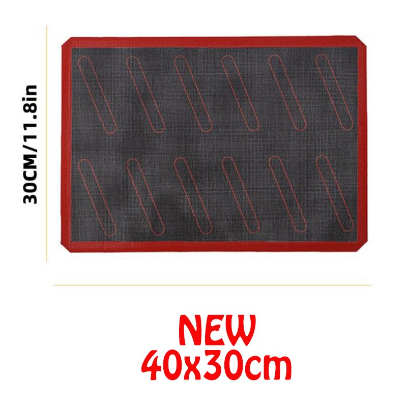 Geperforeerde Siliconen Bakken Mat Non-stick Oven Sheet Liner Bakkerij Tool Voor Cookie/Brood/Bitterkoekje Keuken Bakvormen accessoires: New 40x30cm