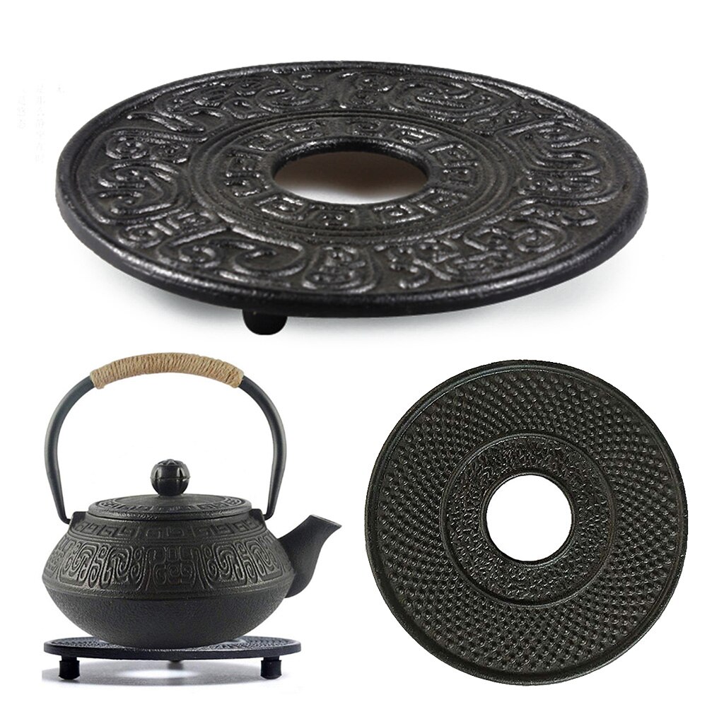 Cast Iron Teapot Trivets Holder Support Pulley For Holding All Types Of Pots And Pans Teaware Kitchen Dining Bar Tea Warmer