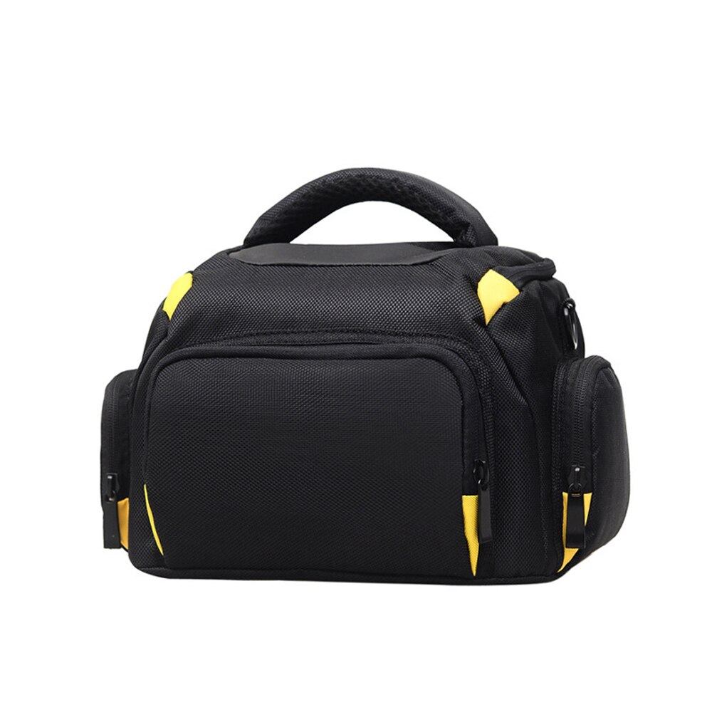 Waterproof Digital DSLR Camera Bag Nylon Shoulder Case Video Camera Bag Outdoor Camera Handbags Photography Photo Bag: Yellow S