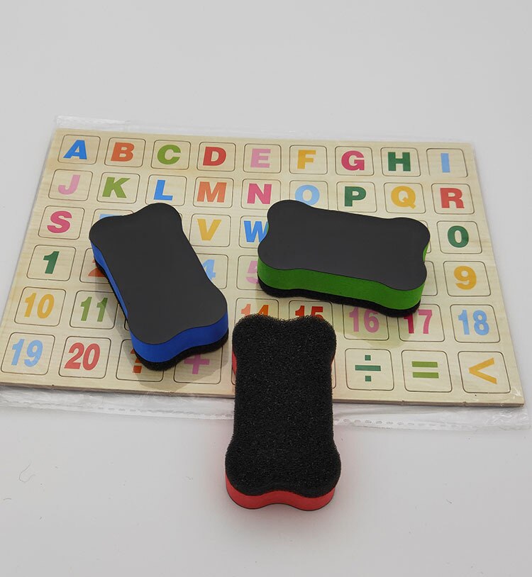 Goma de borrar magnética para pizarra blanca, mopa, placa de esponja Eva, goma de borrar de hueso 7*4*2, borrador medio directo de fábrica