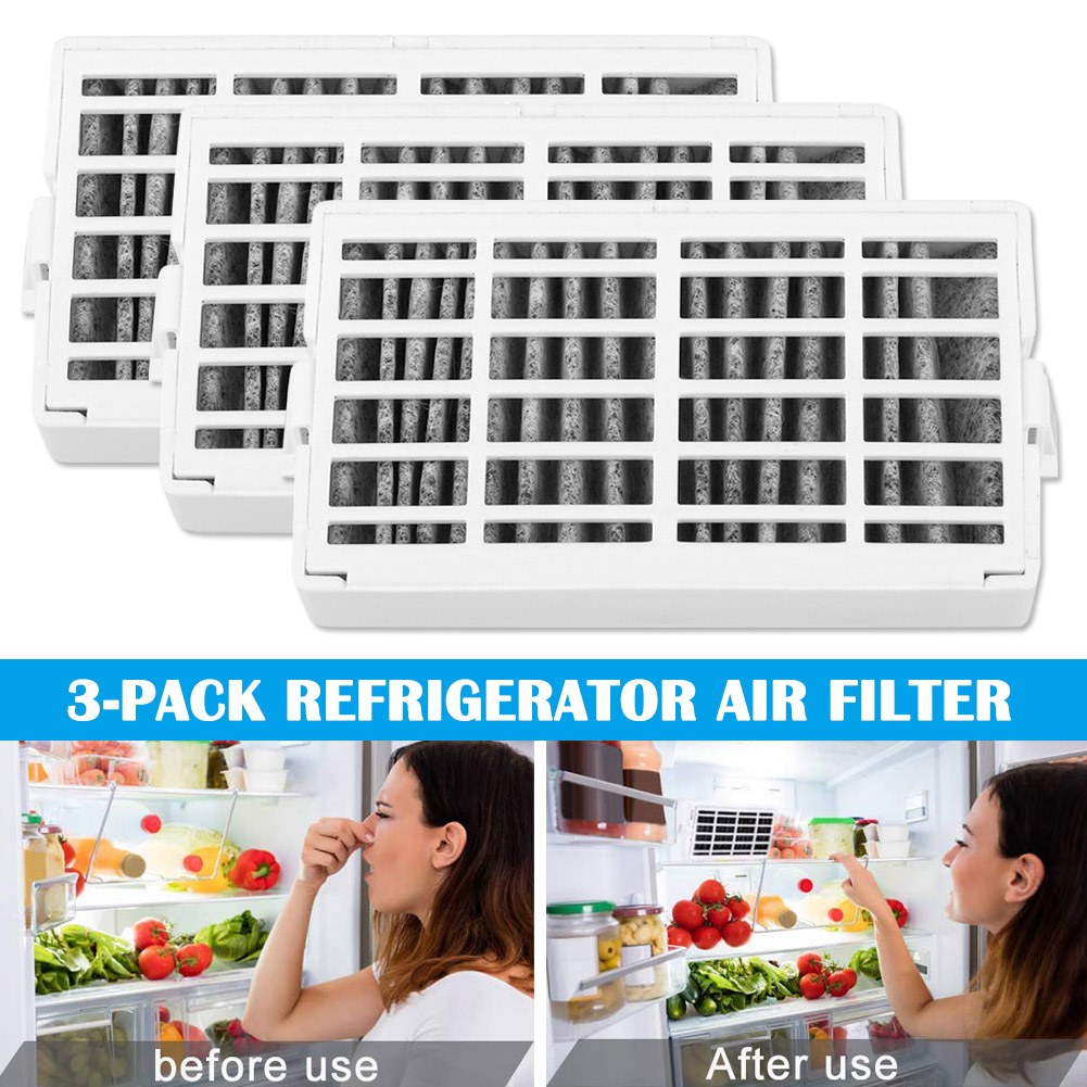 3-Pack Refrigerator Air Filter Replacement For Whirlpool, Maytag, KitchenAid – Compatible With W10311524 / RAF1180