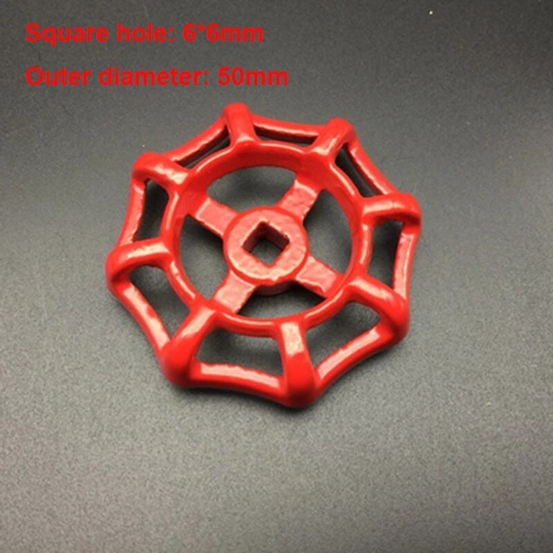 Globe Valve PPR valve switch handle red / blue square hole 7 * 7mm 6*6mm 5*5mm Outer diameter 64mm