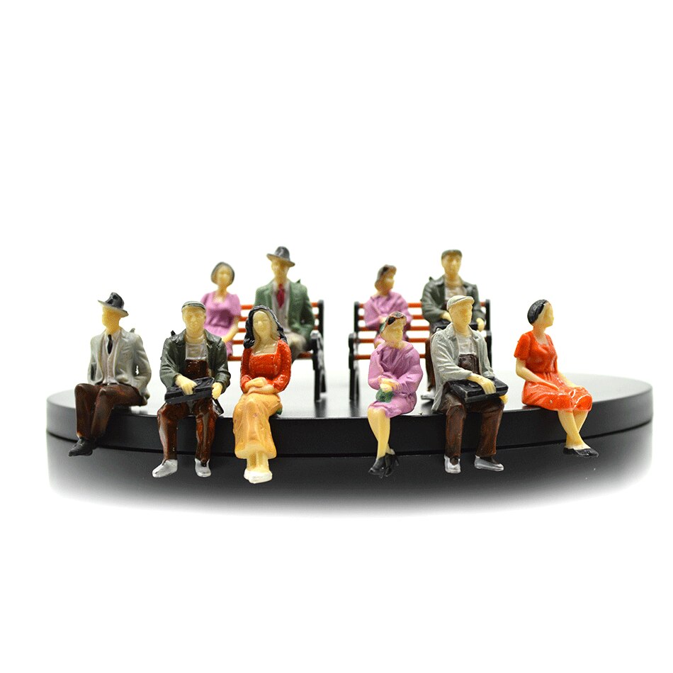 1/30 Schaal Model Architectuur Zittende Figuur Speelgoed Miniatuur Bouw Alle Zitten Mensen Voor Diorama Street Scene Maken