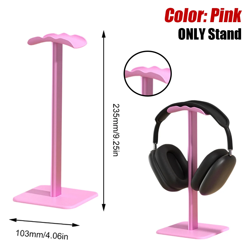 Aluminium Legierung Kopfhörer Ständer Gestell Platzsparende Schreibtisch-Organizer Anzeige Kopfhörer Halterung Aufhänger Headset Unterstützung Stehen: Olive