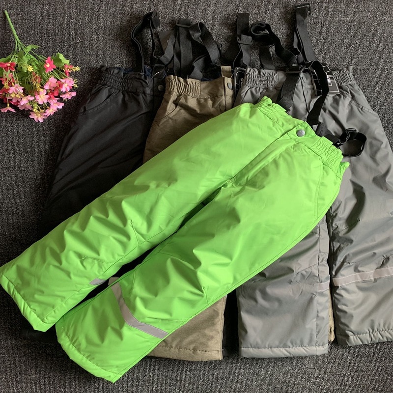 hiver garçons neige pantalon polaire fille chaude en plein air Snowboard pantalon enfants Ski salopette Sport enfants Ski pantalon imperméable