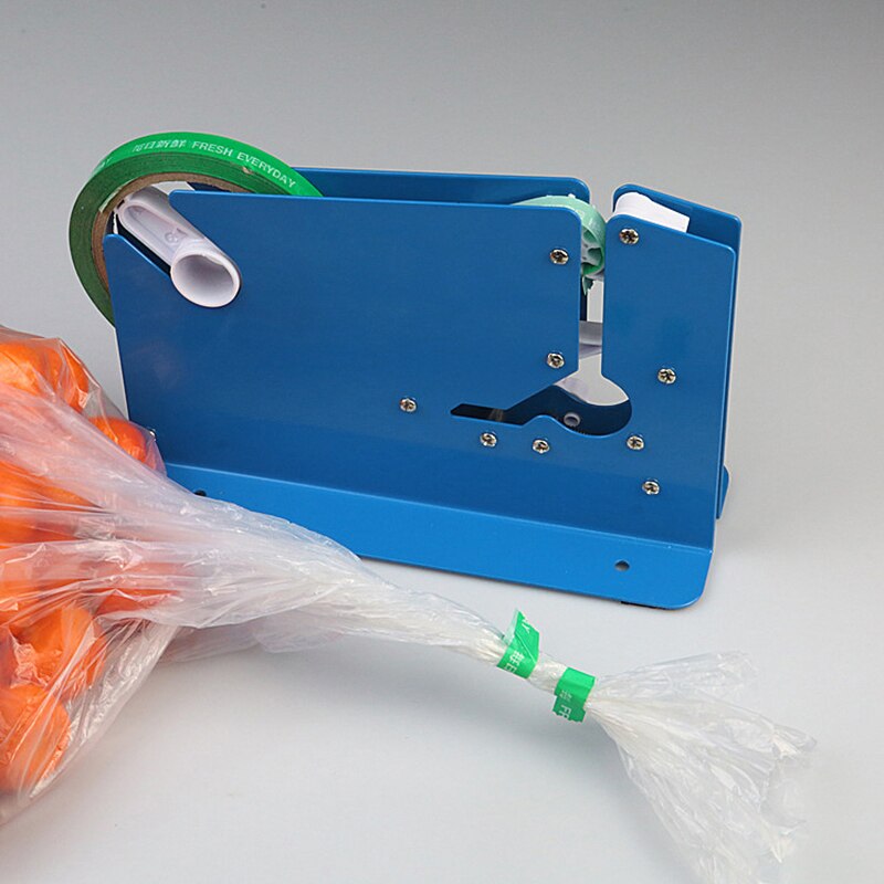 Supermarket sealing machine plastic bag tape bundle up tying tool bulk weighing bag tying sealer kitchen sealing clip