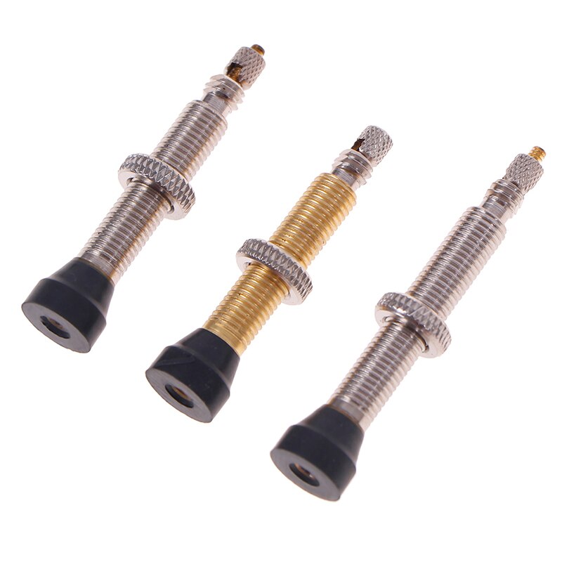 Válvula Presta para bicicleta de montaña, válvula sin cámara, llantas de aleación de núcleo de latón, Compatible con sellador sin cámara, 1 ud.
