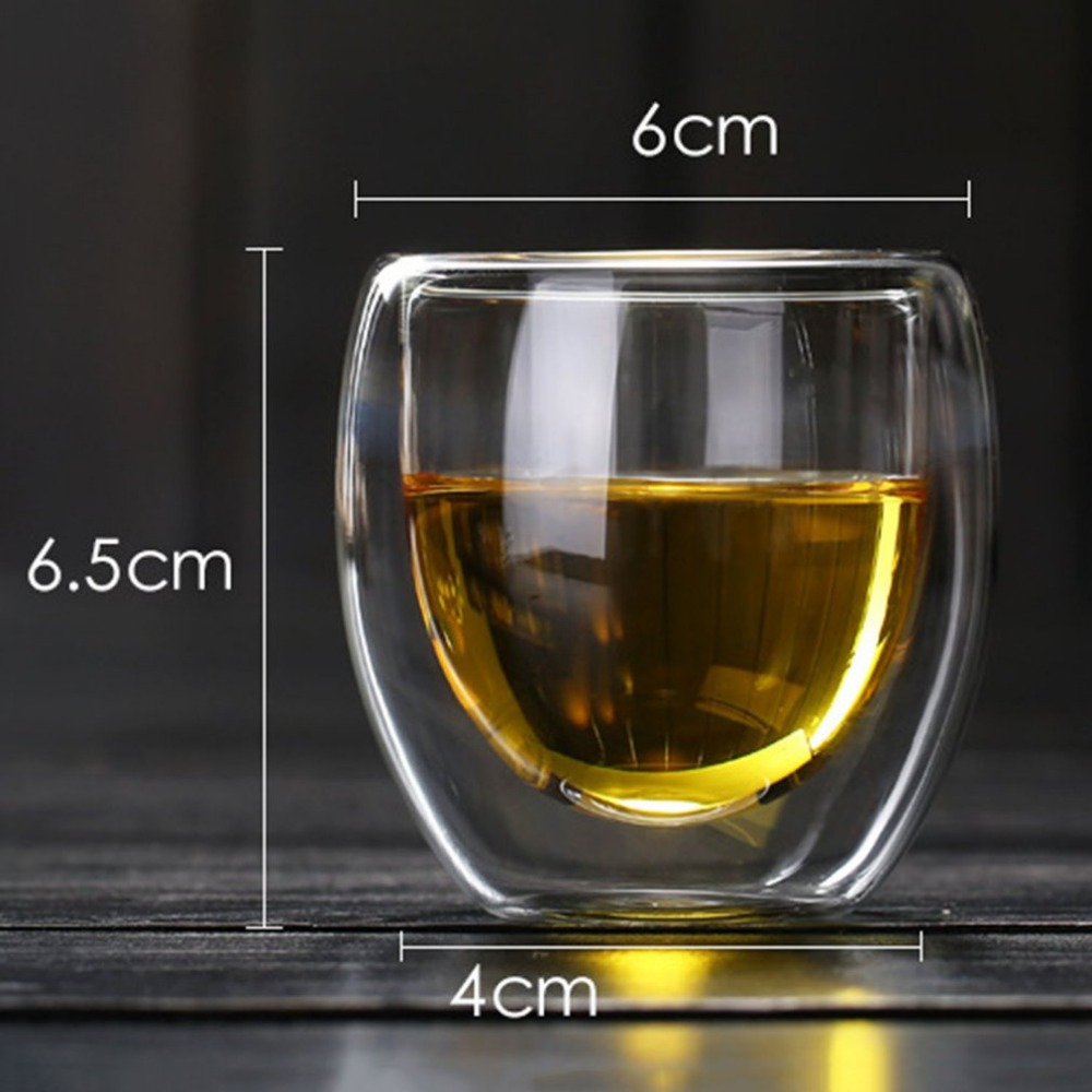 450ML Heat-resistant Double Wall Glass Tea Cup Coffee Cup Mugs Transparent Insulation Beer Glasses Cups Beer Mug Cup Drinkware