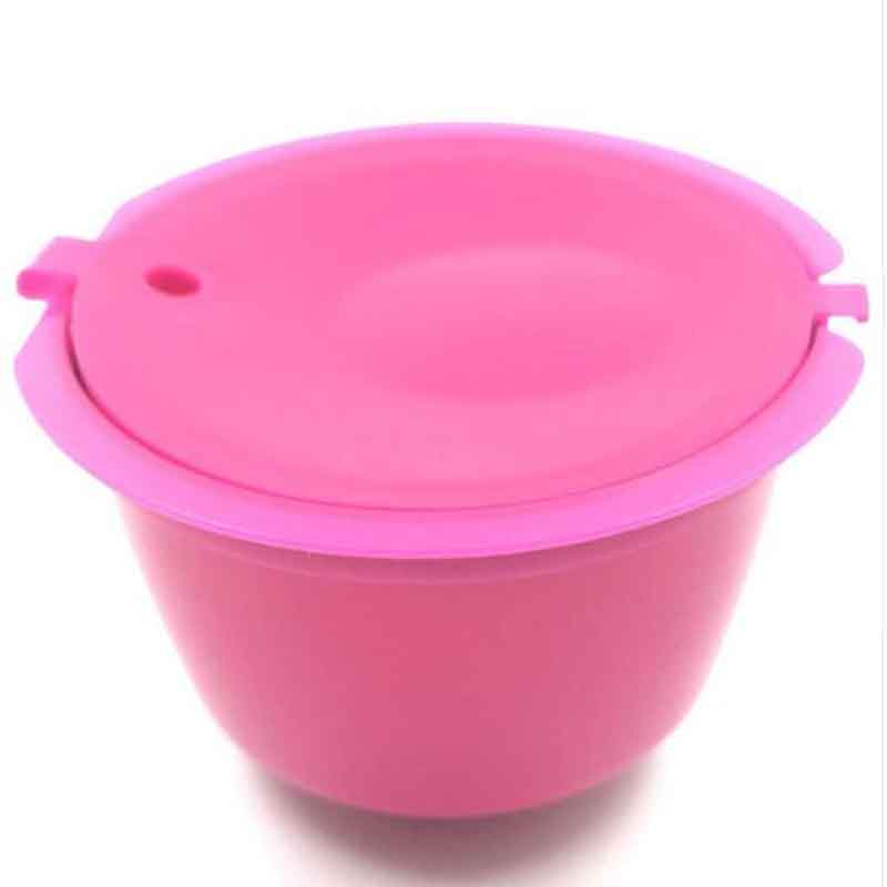 Recargable Dolce Gusto café Cápsula de Nescafé dolce gusto cápsula reutilizable gusto cápsulas repuesto dolce gusto 3 colores: 1pc RoseRed