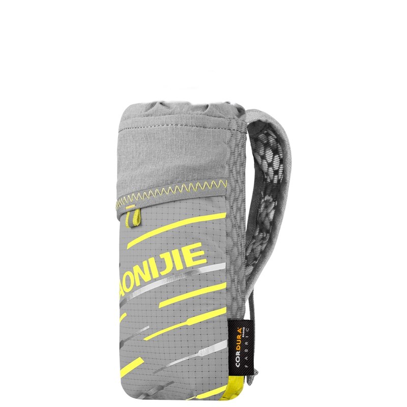 Aonijie ultralichte hydratatiepack, handtas voor zachte drinkflessen, waterfleshouder, telefoonhouder, etui voor outdoor kamperen en wandelen: Gele tas