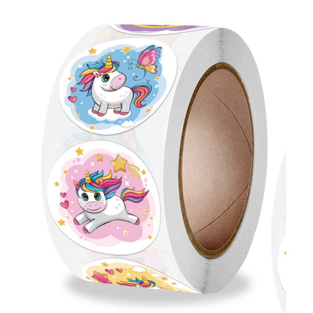 100-500pcs Reward Sticker for Kids Unicorn Animal Cute Pattern Animals cartoon Stickers School Teacher Supplies Child Sticker: QY928-300pcs