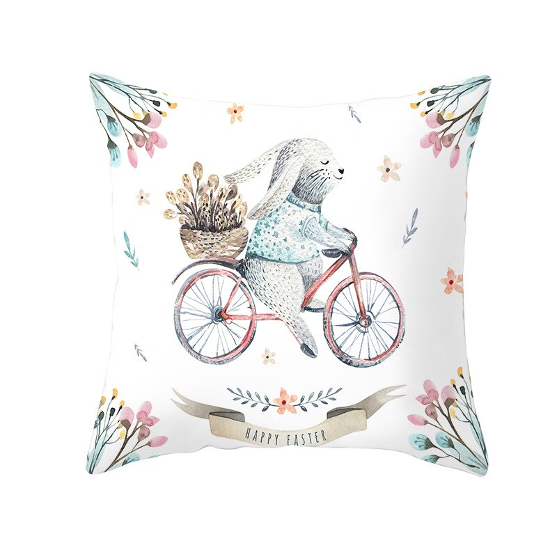 Kids Kussensloop Brief Kussenhoes 45*45 Sierkussen Covers Decor Kussens Bank Polyester Bloemen Home Decor Kussenslopen: 8