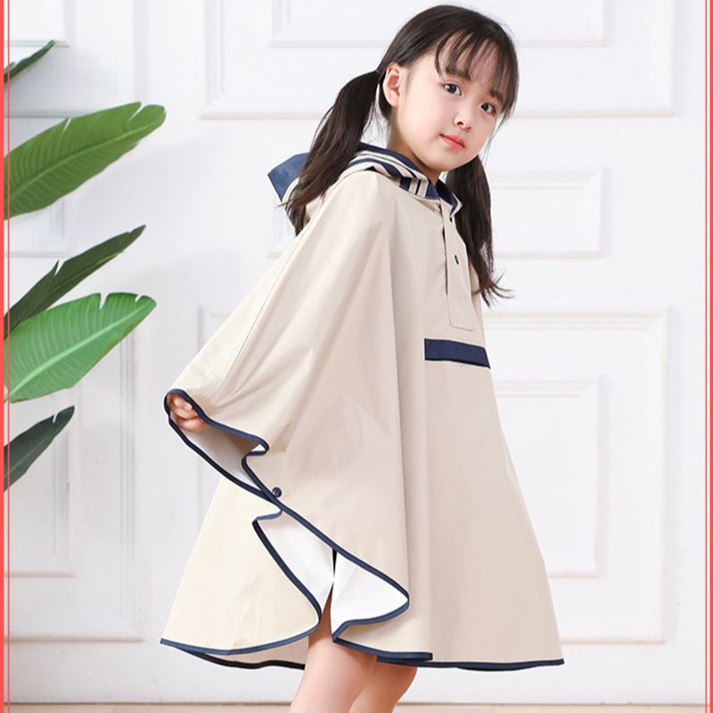 Ponchos impermeables para niños, chaqueta de lluvia para niños pequeños con Bolsillo grande, posición de bolsa escolar, para niños y niñas, S, M, L