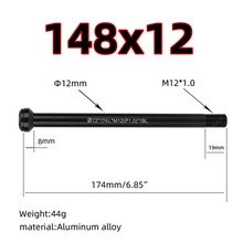 Fahrrad schnell Freisetzung Vorne Hinten Steckachse Rennrad Hub Rohr Welle Spieße Steckachse Hebel 100/142/148x12mm Radfahren Zubehör: 148x12mm