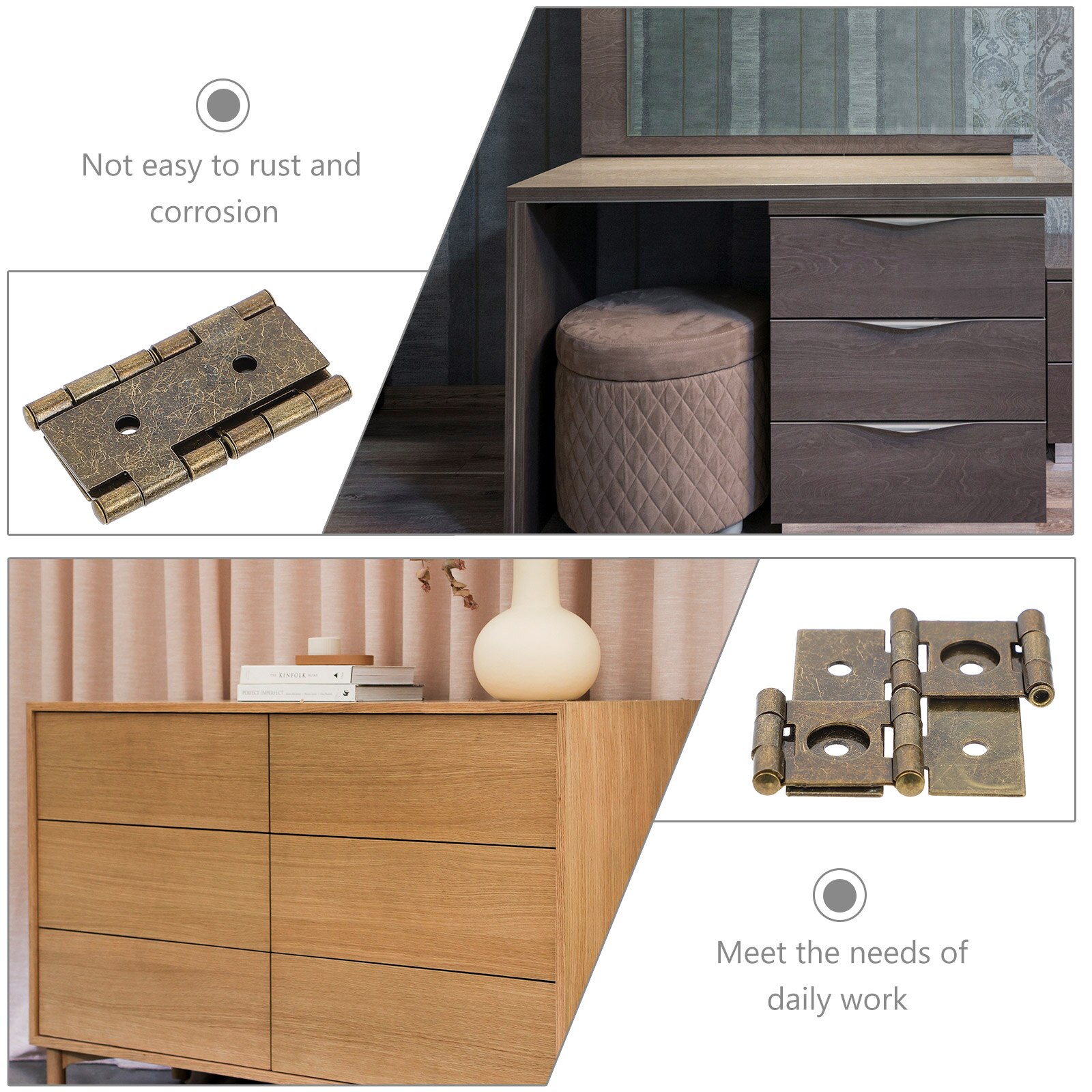 10pcs Double Acting Hinge Oil Iron Door Hinge Gate Corner Cabinet Hinges