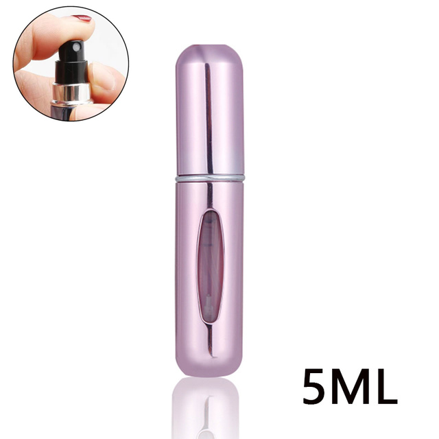 8/5 ml Parfümzerstäuber, tragbarer Flüssigkeitsbehälter für Kosmetika, Reisen, Mini-Aluminium-Spray, Alkohol, leere nachfüllbare Flasche: YELLOW