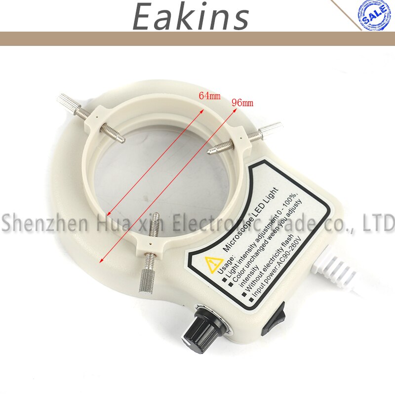 Adjust 56 LED LIGHT SMD Ring Light Microscope Dimmer Lamp For Industrial Stereo Microscope Video Camera