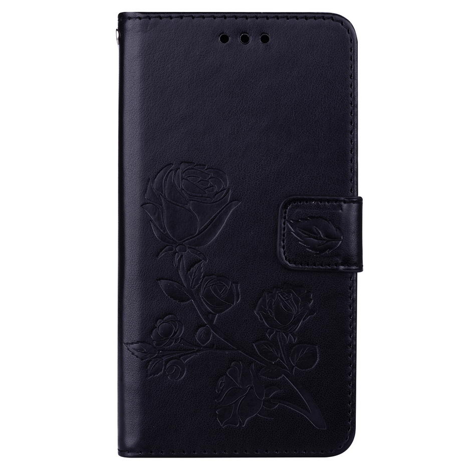 Cases For Xiaomi Redmi A4 Case Redmi 4A 4 A Luxury Leather Wallet Flip Cover Case for Xiaomi Redmi 4A fitted cases mobile parts: Black