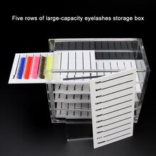 GLAMLASH false eyelash extension display stand acrylic 5 Layers Pallet Lash display Holder eyelashes Storage Box container