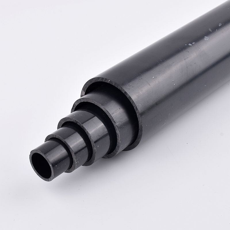 50cm Length OD20/25/32/40/50/63mm UPVC Dark Grey Pipe Plastic Pipe Aquarium Fish Tank Tube Garden Irrigation Watering Fittings