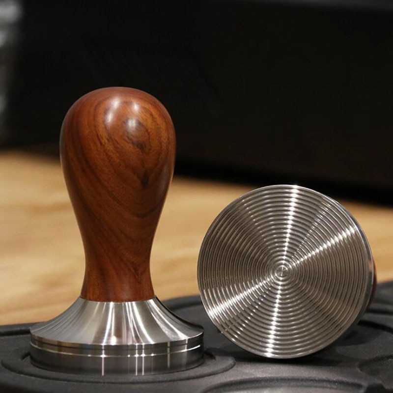 Kaffetamper 49mm 51mm 53mm 58mm med træhåndtag espresso tamper til kaffepresse tilbehør til baristaværktøj